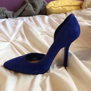 Royal blue high heels